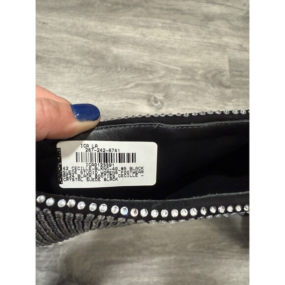 Black Suede Studio Cecille Ankle Embellished Rhinestones Boots new EU 42/US 10.5 - Picture 11 of 16